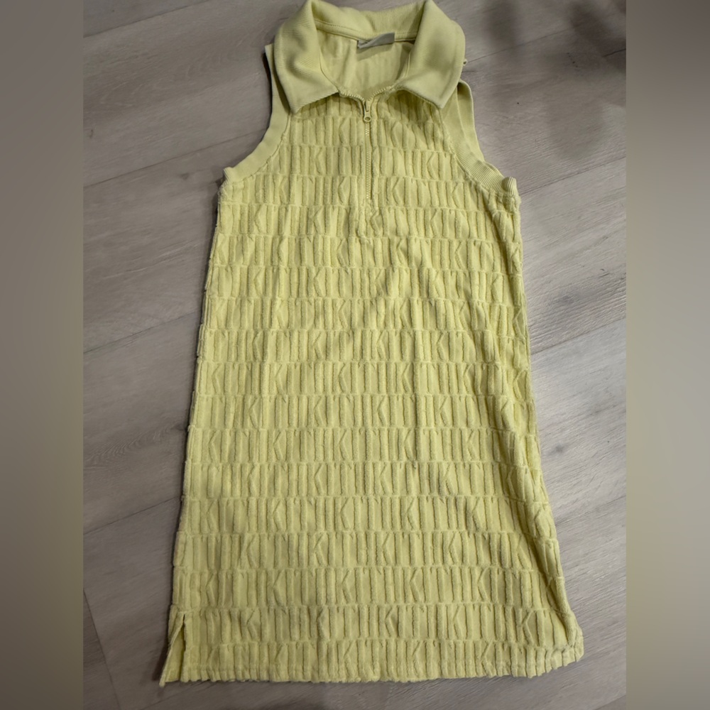 KITH KIDS terry cloth polo dress in yellow - Picture 5 of 6